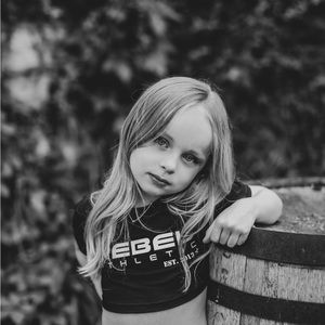 Rebel Athletics black crop top size YS